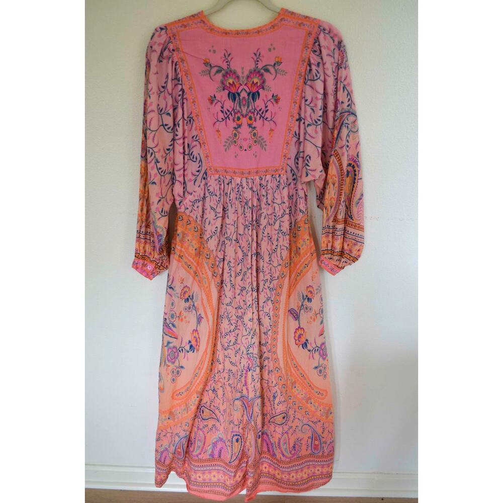 Farm Rio Mystical Winter Print Maxi Dress Size XXS Petite - Picture 6 of 6